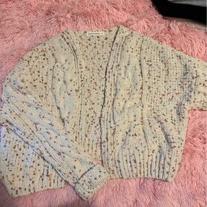 Knitted and cropped moon and madison cardigan! size small.
